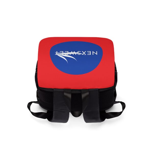 Red Nexsweet Unisex Casual Shoulder Backpack - Image 4