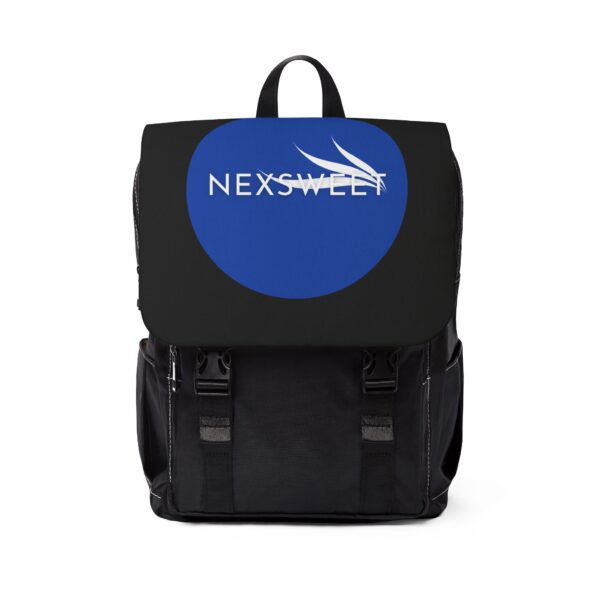 Black Nexsweet Unisex Casual Shoulder Backpack
