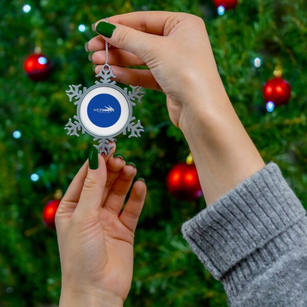 Pewter Snowflake Ornament by Nexsweet - Image 3