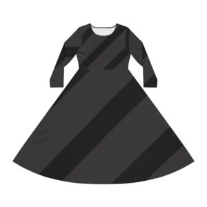 Lynda Women's Long Sleeve Dance Dress (AOP) by Nexsweet