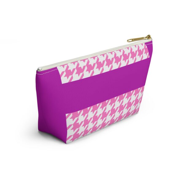 Pinky Barbish Houndstooth Accessory Pouch w T-bottom - Image 8