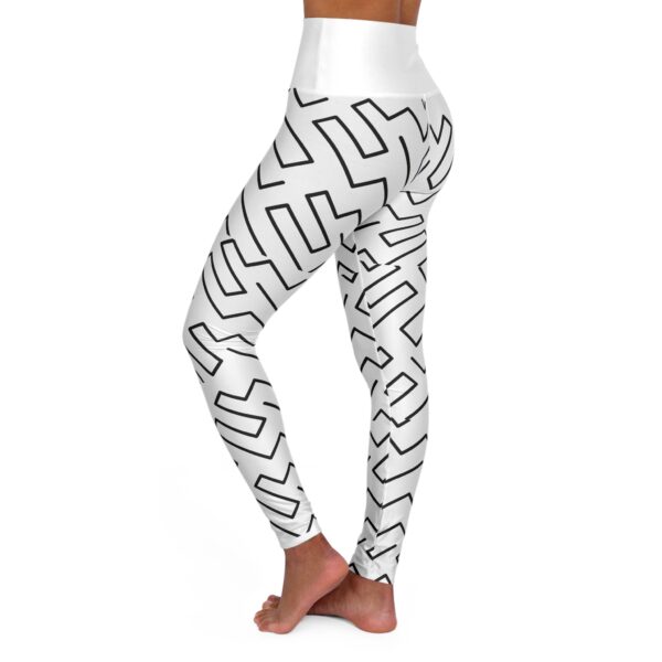 Rough Zebra High Waisted Yoga Leggings (AOP) by Nexsweet - Image 3