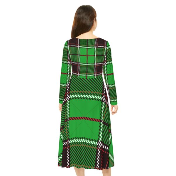Saint-Patrick Women's Long Sleeve Dance Dress (AOP) by Nexsweet - Image 4