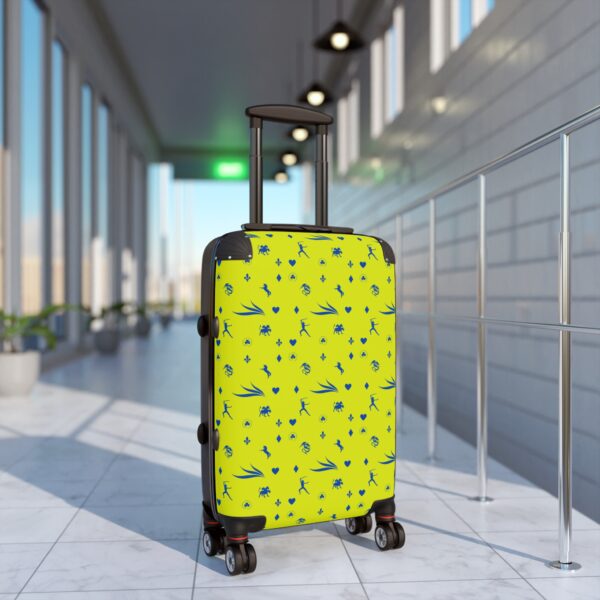 Blue and Yellow Royal Swallow Suitcase by Nexsweet - Image 3