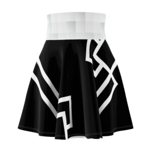 Black Princess Gaia Women's Skater Skirt (AOP)