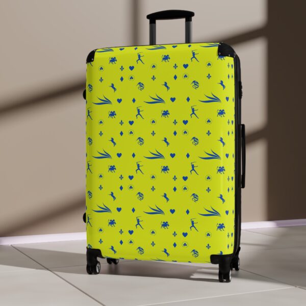 Blue and Yellow Royal Swallow Suitcase by Nexsweet - Image 12