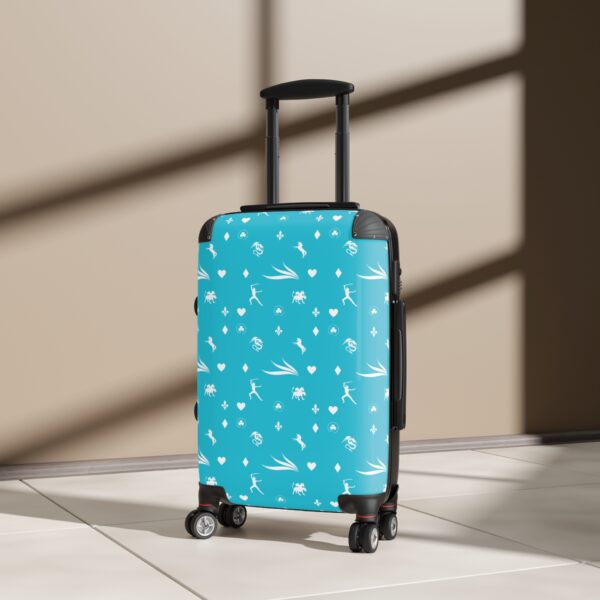 Turquoise Royal Swallow Suitcase by Nexsweet - Image 4