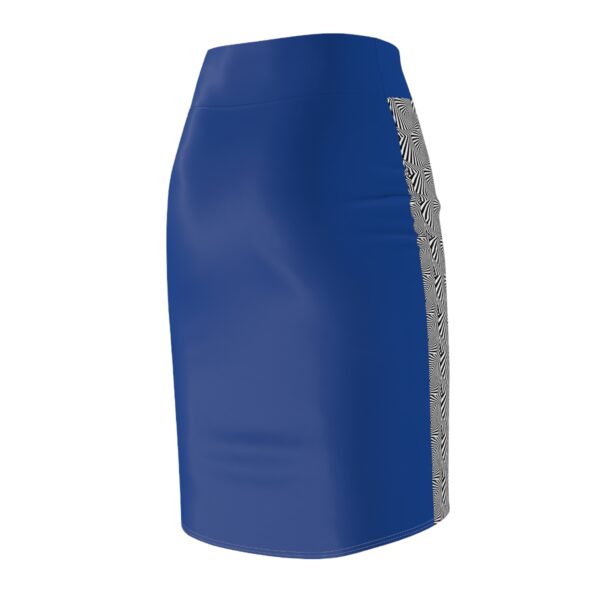 Blue Silent Zebra Women's Pencil Skirt (AOP) - Image 4