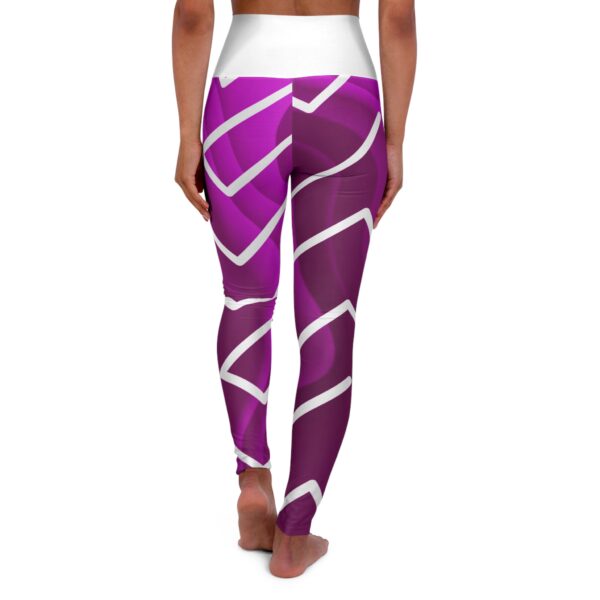 Pinky Zebra High Waisted Yoga Leggings (AOP) by Nexsweet - Image 2