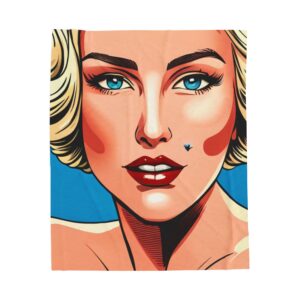 Natural Blond Velveteen Plush Blanket