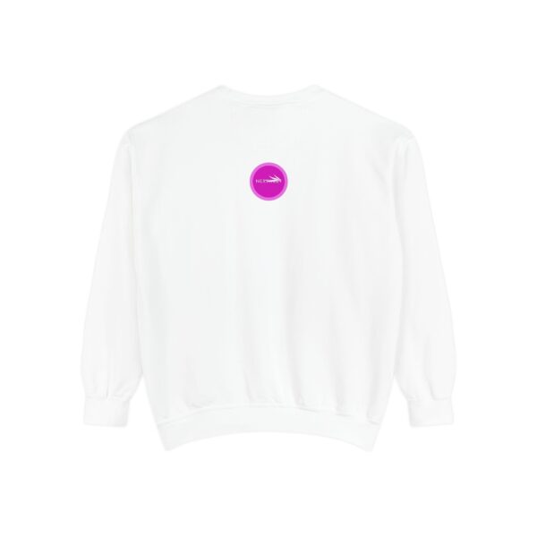 Pinky Zebra Unisex Garment-Dyed Sweatshirt by Nexsweet - Image 2