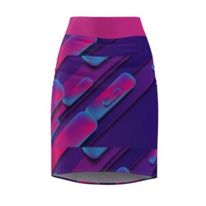 Multicolor Pastel Women's Pencil Skirt (AOP) by Nexsweet