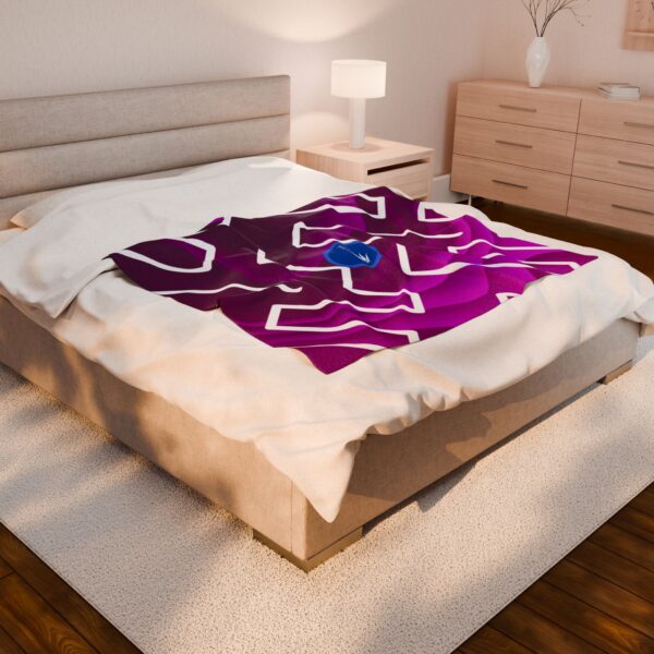 Pinky Zebra Velveteen Plush Blanket by Nexsweet - Image 4