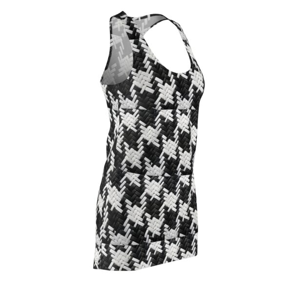 Big Houndstooth Women's Cut & Sew Racerback Dress (AOP) by Nexsweet - Image 3