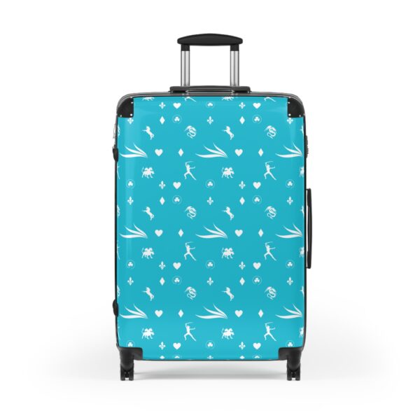 Turquoise Royal Swallow Suitcase by Nexsweet - Image 9