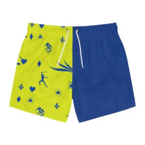 Yellow Caesar Swim Trunks (AOP)