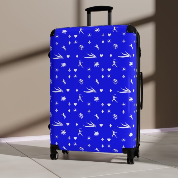 Blue Royal Swallow Suitcase by Nexsweet - Image 12