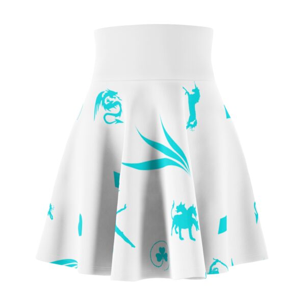 Turquoise Hermione Women's Skater Skirt (AOP)