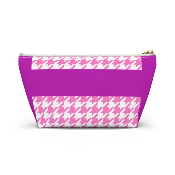 Pinky Barbish Houndstooth Accessory Pouch w T-bottom - Image 6