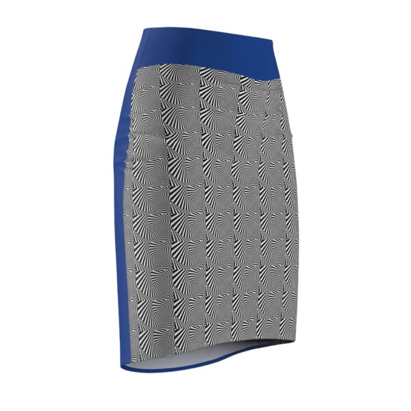 Blue Silent Zebra Women's Pencil Skirt (AOP) - Image 3