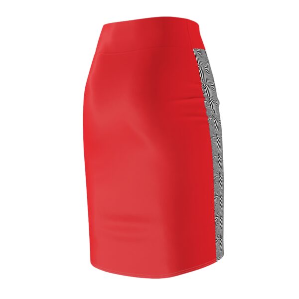 Blue Silent Zebra Women's Pencil Skirt (AOP) - Image 4