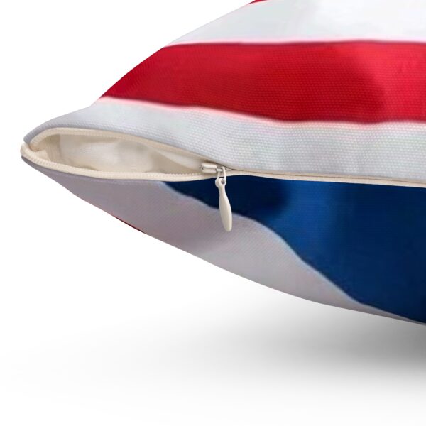 British American Spun Polyester Square Pillow by Nexsweet - Image 3