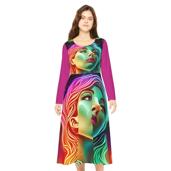 Cassandra's Dream Women's Long Sleeve Dance Dress (AOP) by Nexsweet - Image 3