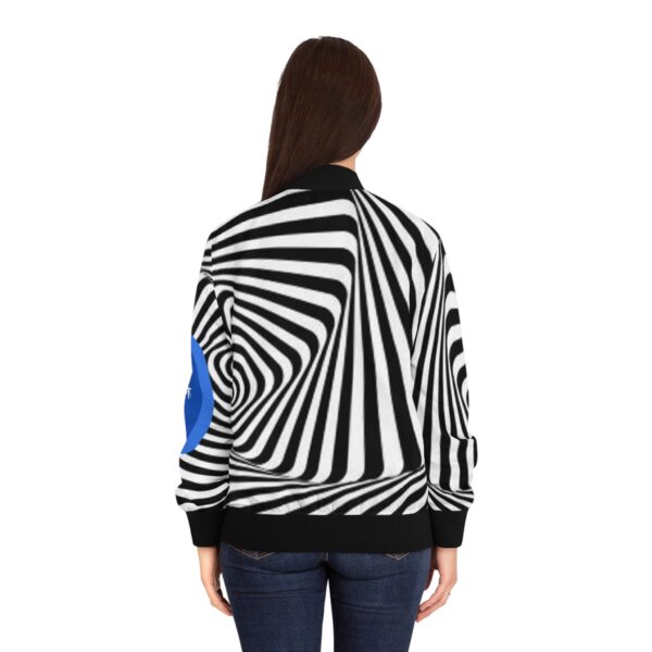 Silent Zebra Women's Bomber Jacket (AOP) - Image 4