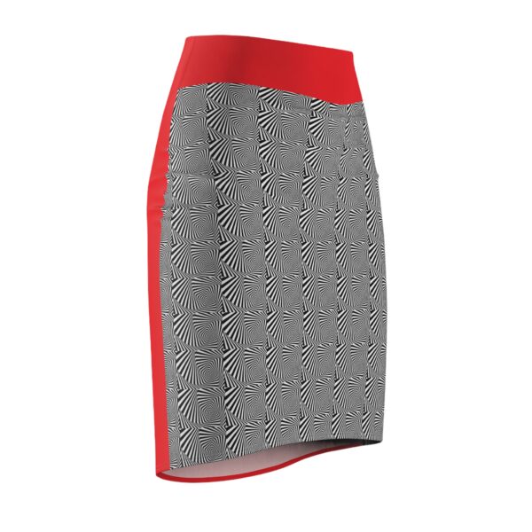 Blue Silent Zebra Women's Pencil Skirt (AOP) - Image 3