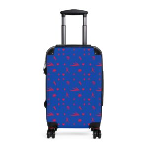 Blue and Red Royal Swallow Suitcase by Nexsweet