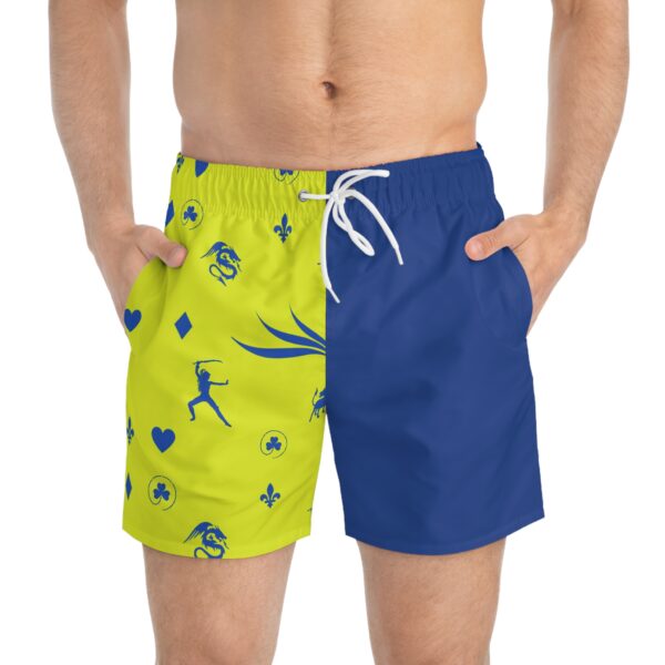 Yellow Caesar Swim Trunks (AOP) - Image 3