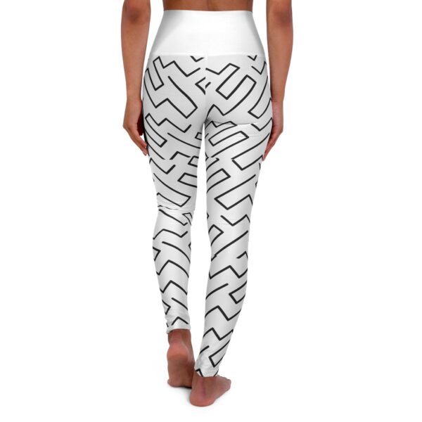 Rough Zebra High Waisted Yoga Leggings (AOP) by Nexsweet - Image 2