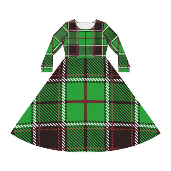 Saint-Patrick Women's Long Sleeve Dance Dress (AOP) by Nexsweet