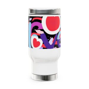 Love Stainless Steel Travel Mug with Handle, 14oz