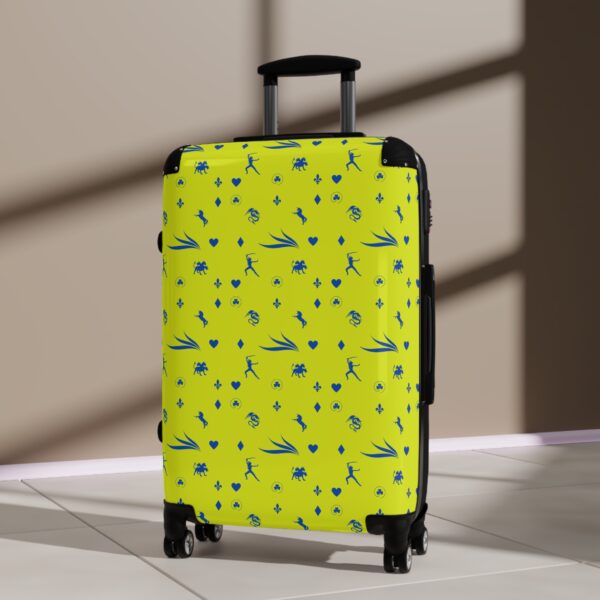 Blue and Yellow Royal Swallow Suitcase by Nexsweet - Image 8