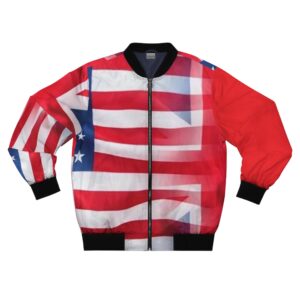 British American Men's Bomber Jacket (AOP) by Nexsweet