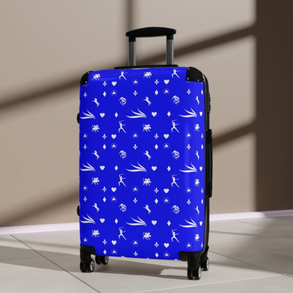 Blue Royal Swallow Suitcase by Nexsweet - Image 8