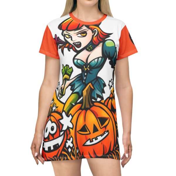 Halloween Queen T-Shirt Dress (AOP) - Image 3