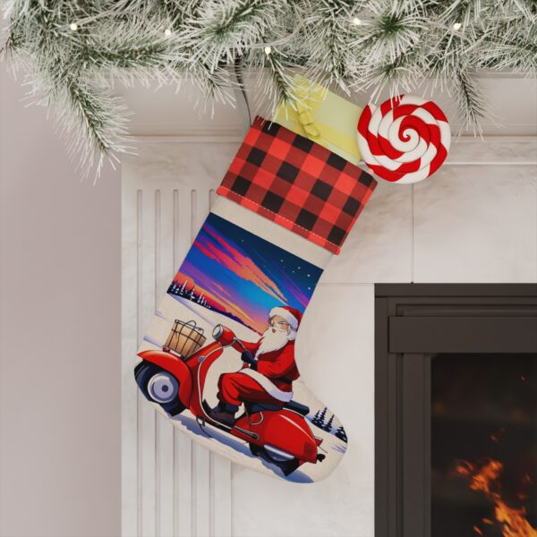 Rebel Santa Claus Christmas Stocking - Image 4