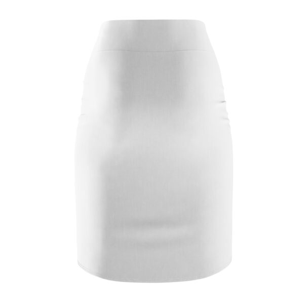 White Gaia Women's Pencil Skirt (AOP) - Image 2