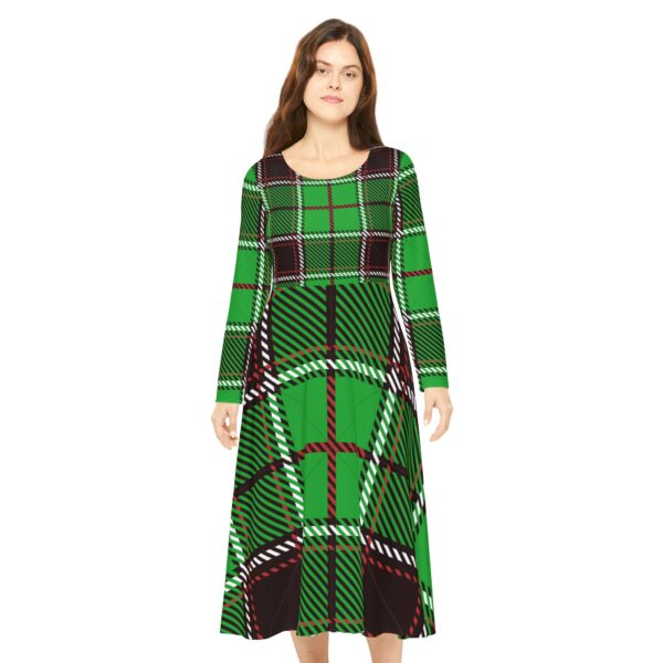 Saint-Patrick Women's Long Sleeve Dance Dress (AOP) by Nexsweet - Image 3