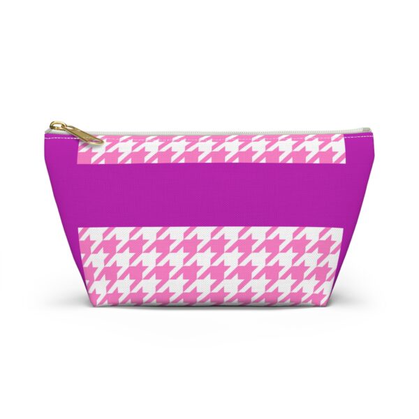 Pinky Barbish Houndstooth Accessory Pouch w T-bottom - Image 5