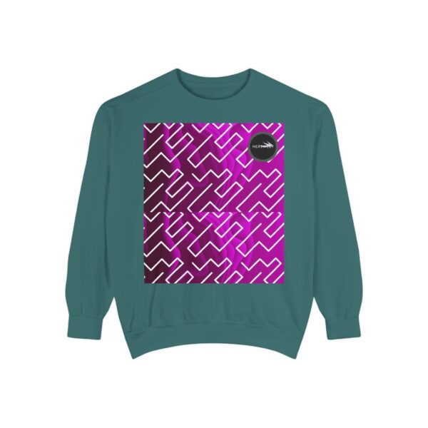Pinky Zebra Unisex Garment-Dyed Sweatshirt by Nexsweet - Image 5