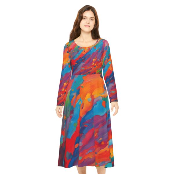 Lolita Women's Long Sleeve Dance Dress (AOP) by Nexsweet - Image 3
