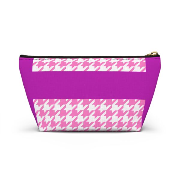 Pinky Barbish Houndstooth Accessory Pouch w T-bottom - Image 2