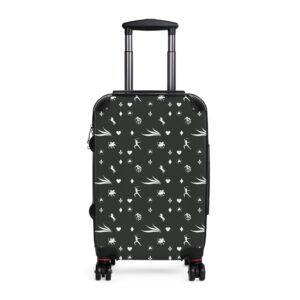 Black Royal Swallow Suitcase by Nexsweet
