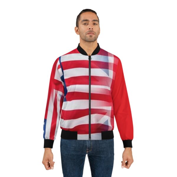British American Men's Bomber Jacket (AOP) by Nexsweet - Image 3