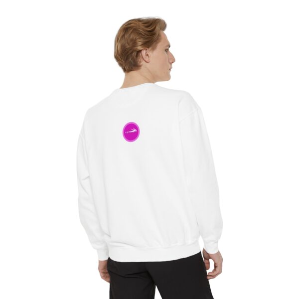Pinky Zebra Unisex Garment-Dyed Sweatshirt by Nexsweet - Image 4