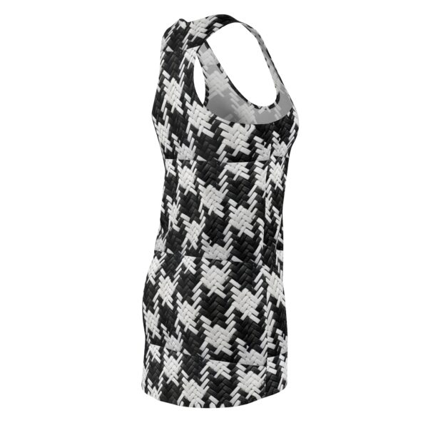 Big Houndstooth Women's Cut & Sew Racerback Dress (AOP) by Nexsweet - Image 4