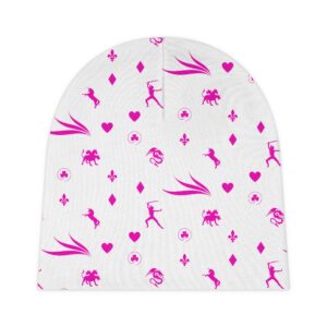 Pinky Royal Baby Beanie (AOP) by Nexsweet